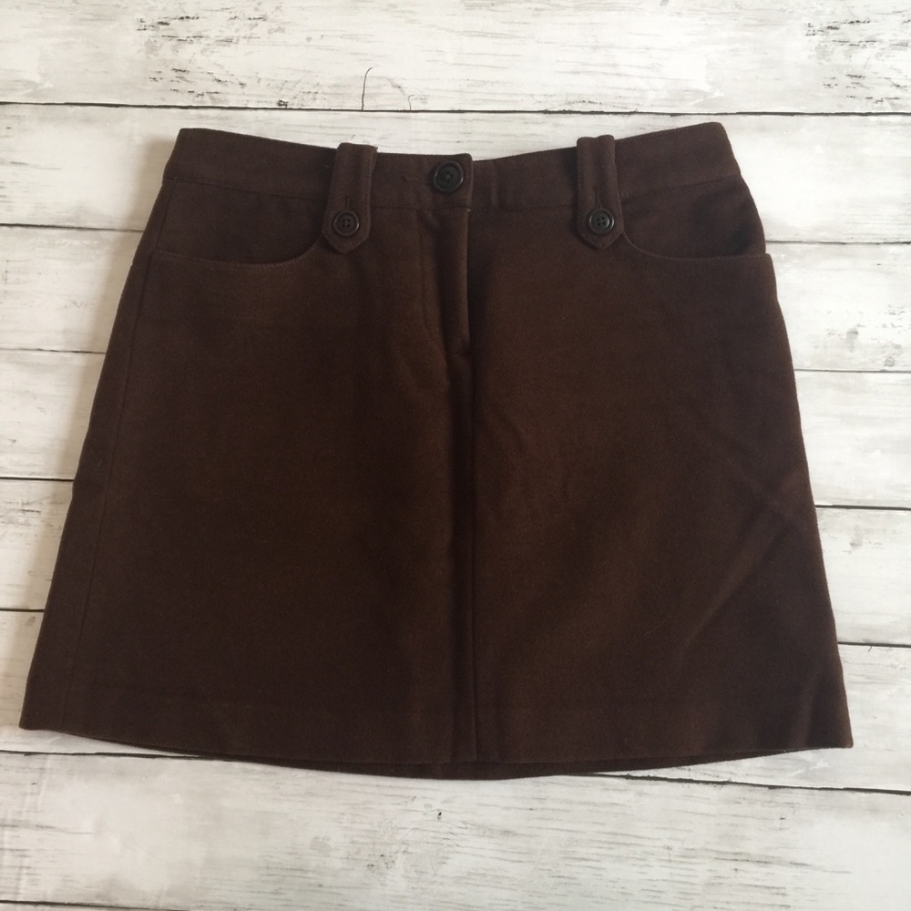 Boden Wool Miniskirt